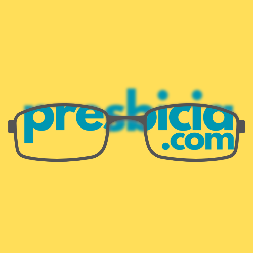 logo cuadrado fondo amarillo gafa azul cerúleo y gafa gris oscuro