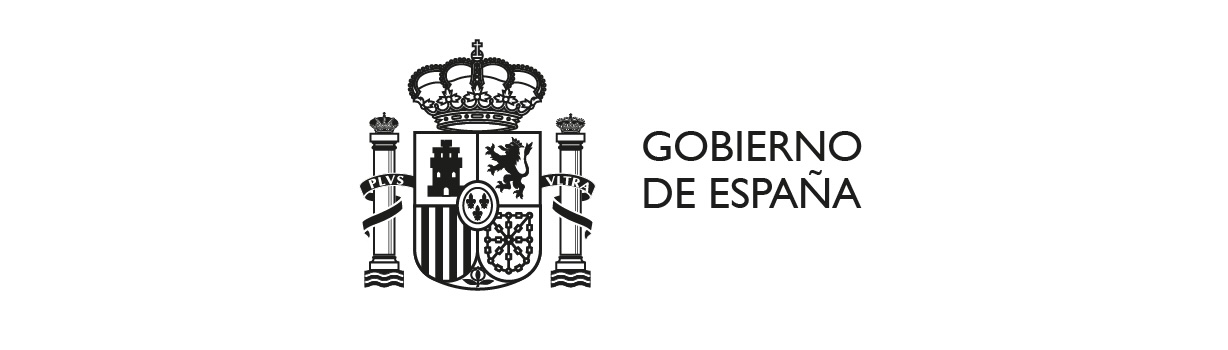 Logo Gobierno de España en negro con fondo blanco para Kit Digital
