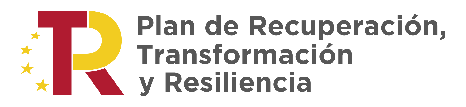 Logo plan de recuperación, transformación y resiliencia sin fondo blanco para Kit Digital