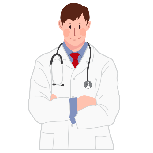 Ilustración de médico actualidad